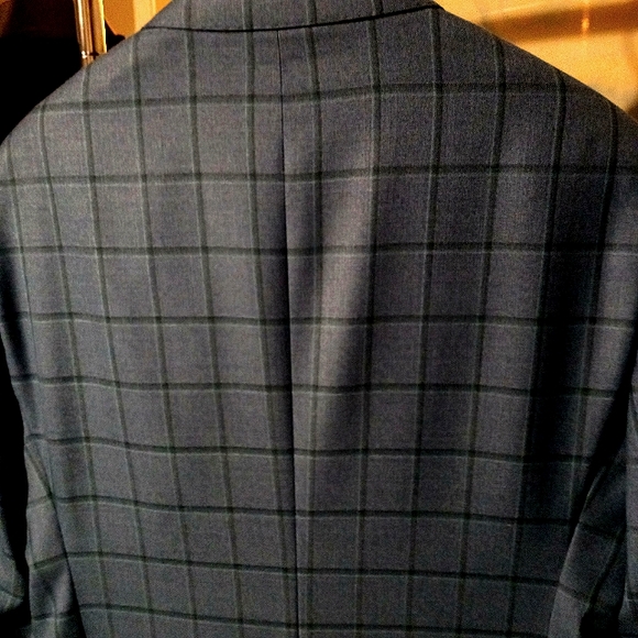 Brand new GEORGIO ARMANI,42R bluish grey plaid - Picture 5 of 7